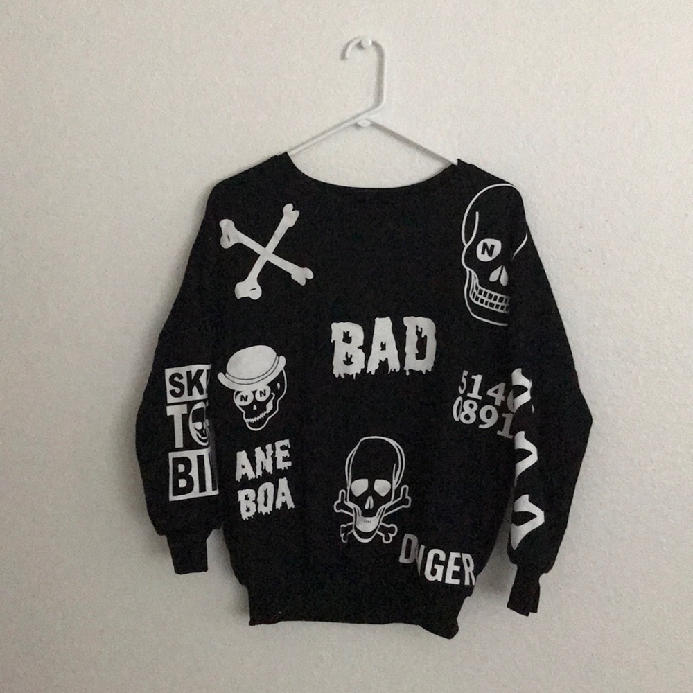 Skull Barcode Sweatshirt
